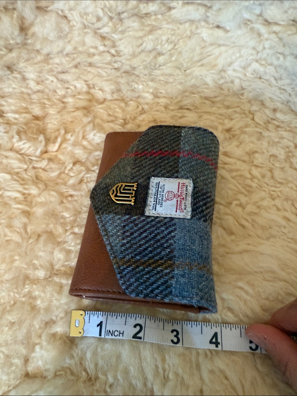 Harris Tweed Compact Wallet - Picture 8 of 8